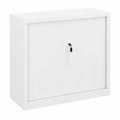 Armoire, avec rangement, avec portes coulissantes, avec portes, en acier, 90 x 40 x 90 cm, coloris blanc, pour la chambre