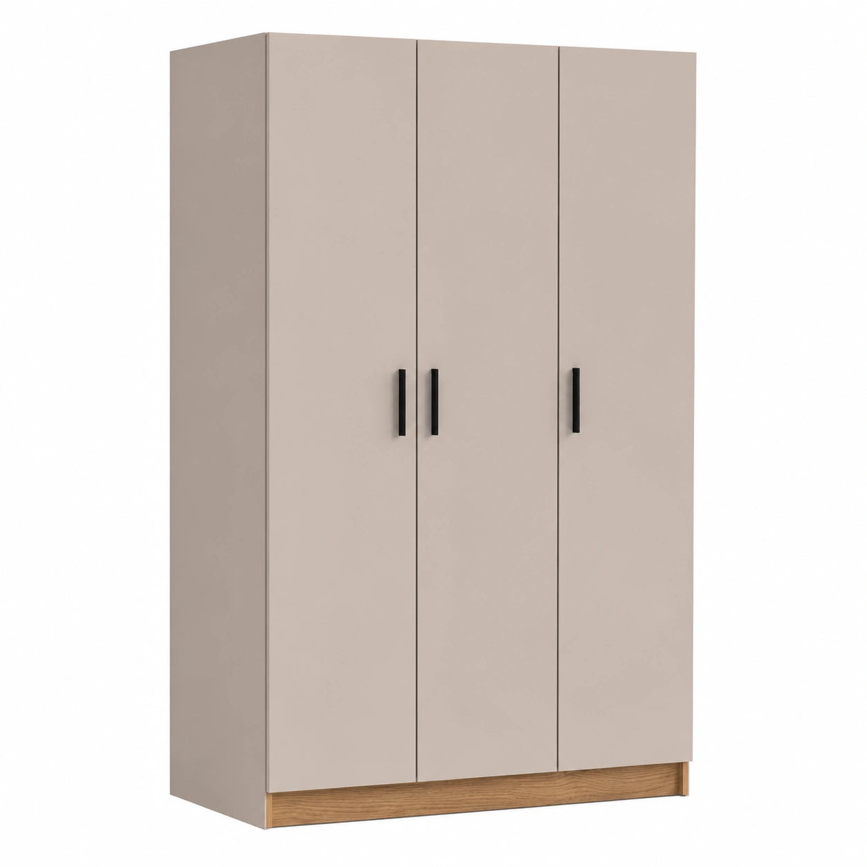 Armoire, avec étagères, avec portes, en chêne, coloris beige, pour la chambre