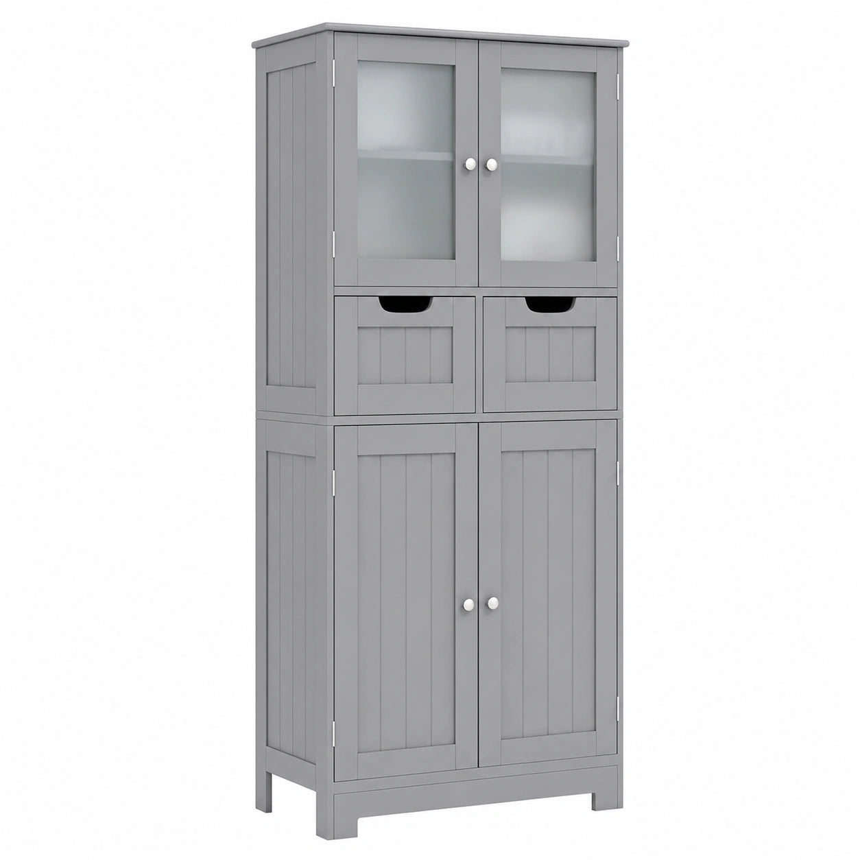 Armoire, réglable, avec rangement, avec tiroirs, coloris gris, 60 x 30 x 128 cm, pour la chambre