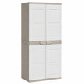 Armoire, avec portes, coloris beige, pour la chambre
