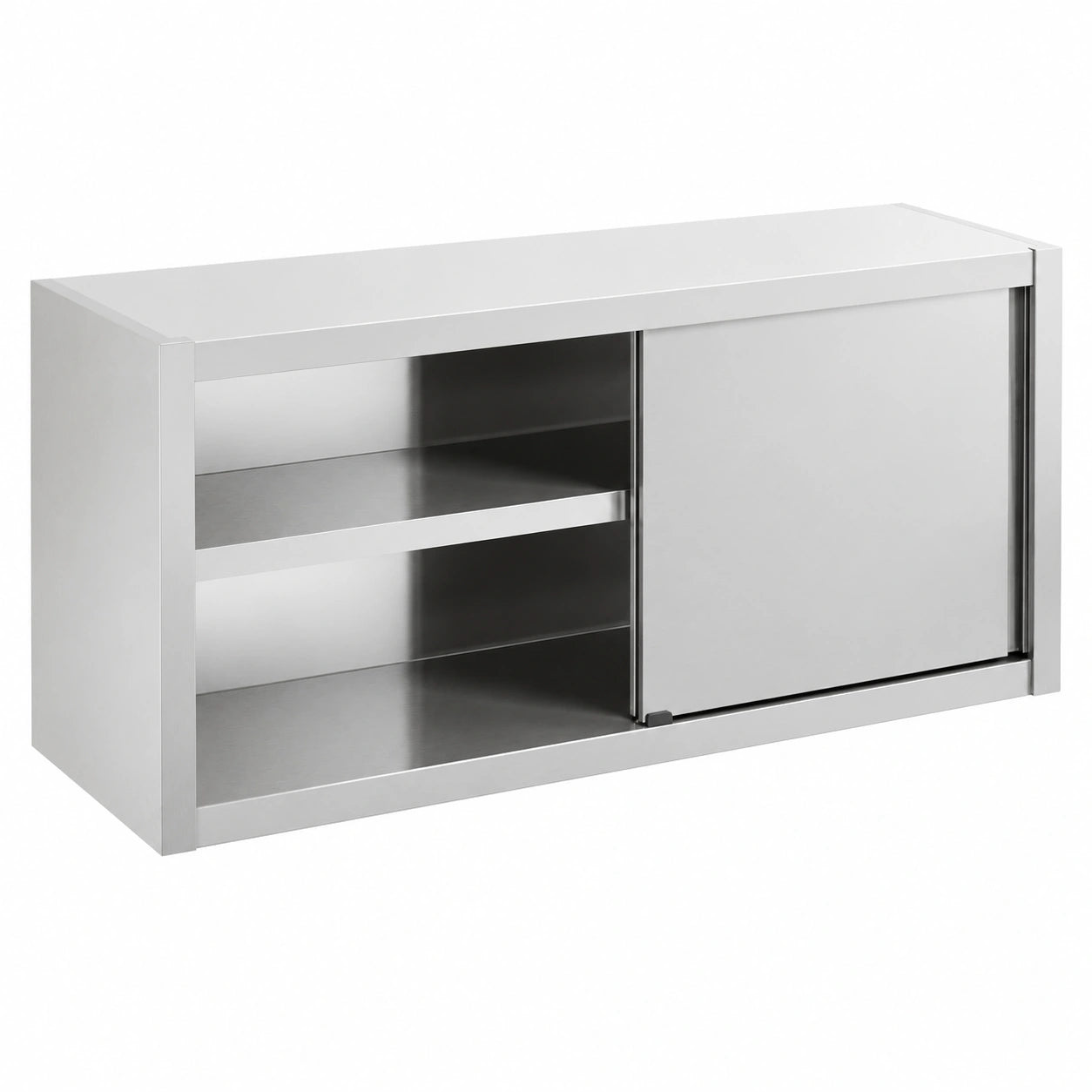 Armoire, avec rangement, avec portes coulissantes, avec portes, en acier inoxydable, 140 x 45 x 60 cm, pour la chambre