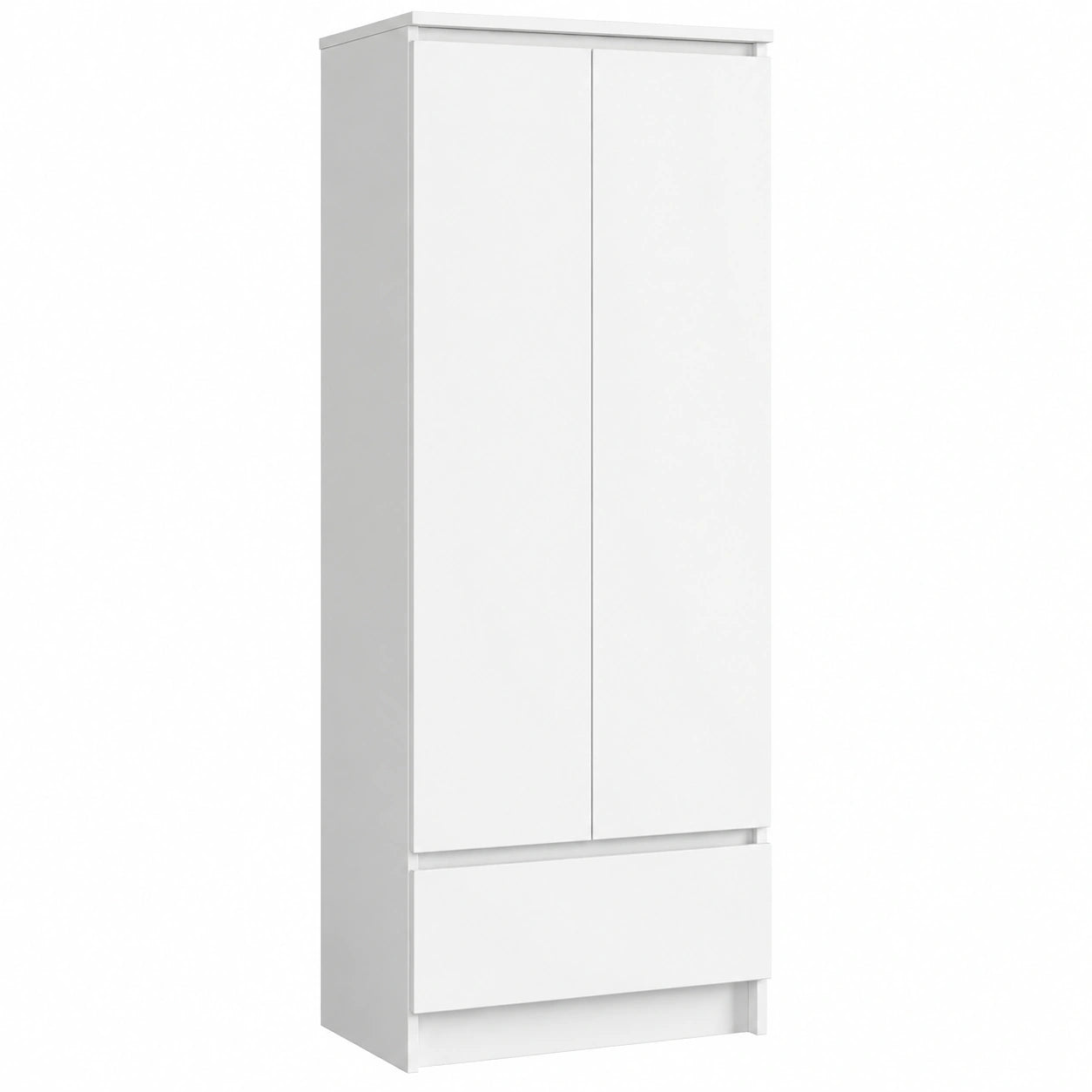 Armoire, avec tiroirs, avec étagères, avec portes, coloris blanc, pour la chambre