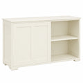 Armoire, réglable, avec rangement, avec portes coulissantes, coloris blanc, 107 x 33 x 63 cm, pour la chambre