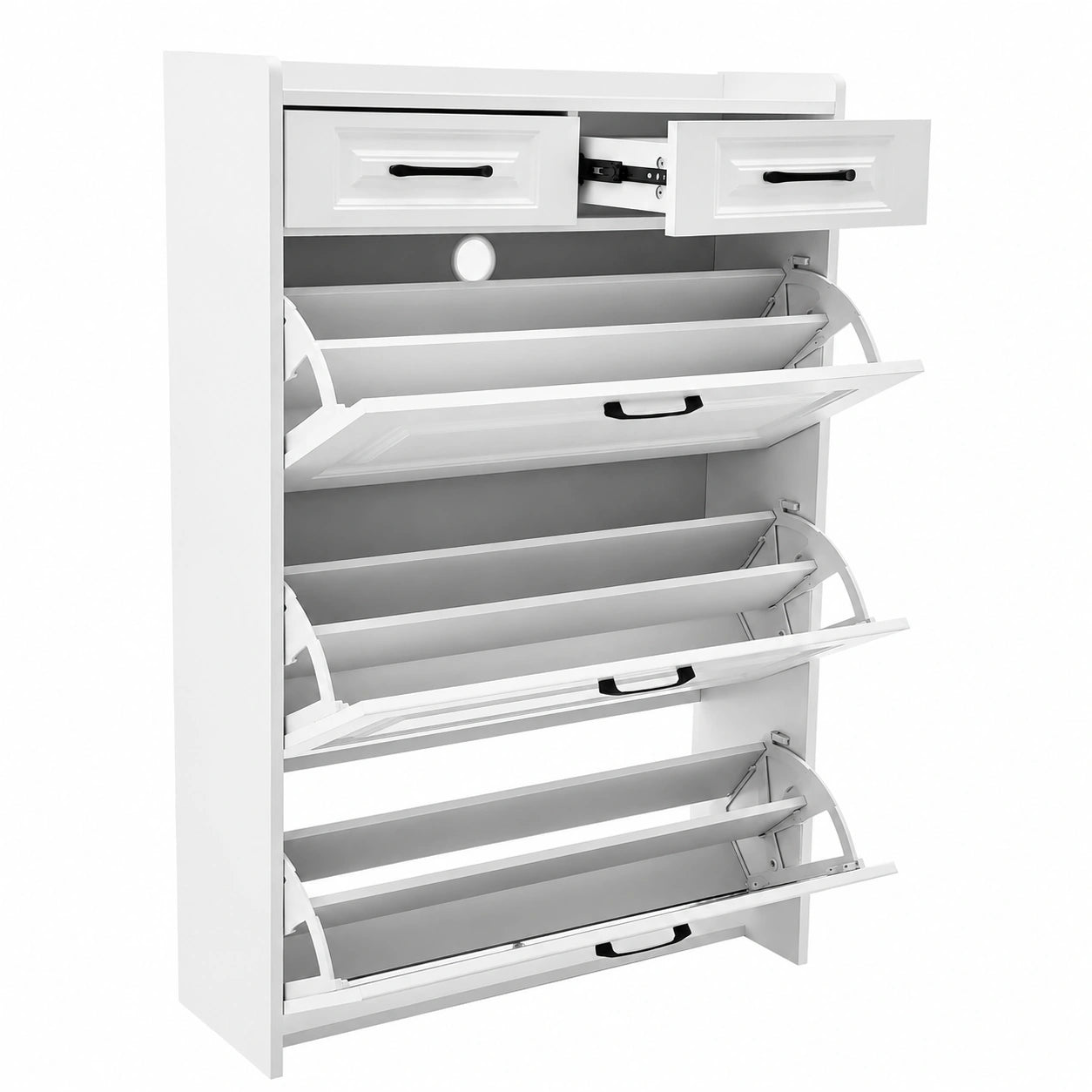 Armoire, réglable, avec tiroirs, coloris blanc, 80 x 24 x 120 cm, pour la chambre