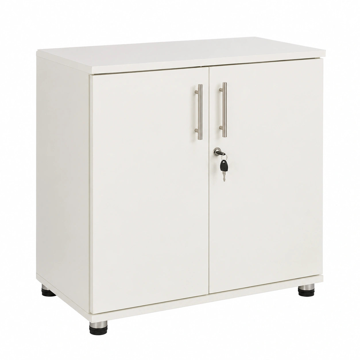 Armoire, avec rangement, avec portes, coloris blanc, pour la chambre