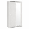 Armoire, avec portes coulissantes, avec portes, coloris blanc, pour la chambre